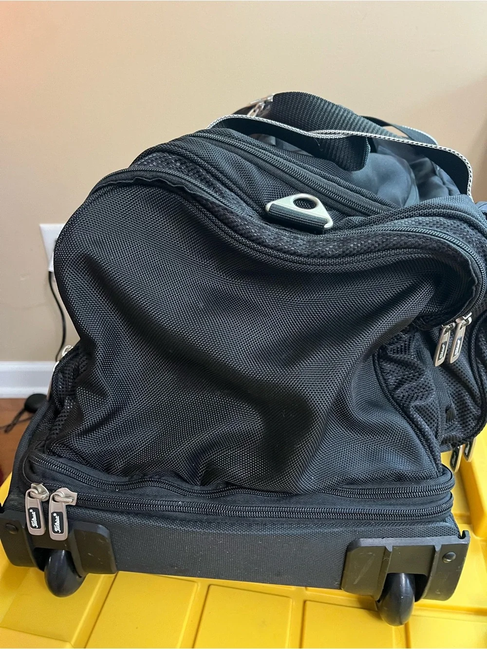 Titleist Black Duffel Bag with White Logo